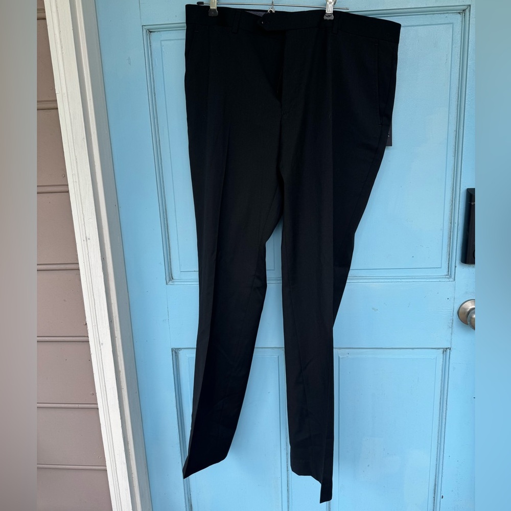 NWT Tommy Hilfiger Men's Pants Black Suit Tyler 36W x 32L